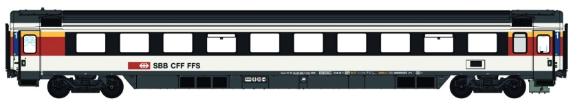 L.S. Models LS47388 - H0 - Personenwagen 1. Kl. Euro-City, SBB, Ep. V-VI
